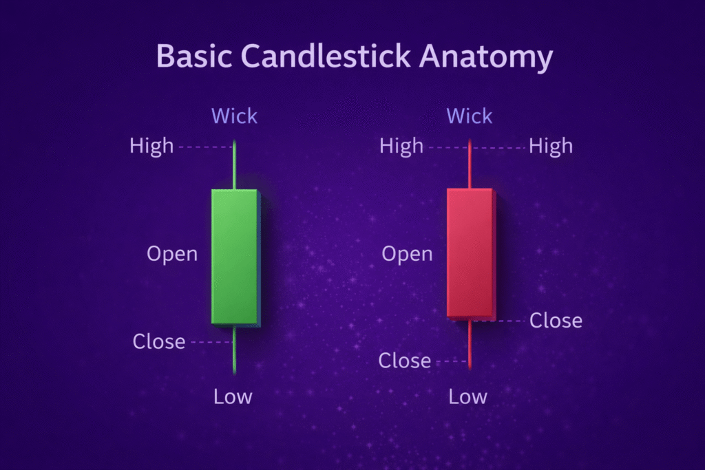candlestick anatomy for beginners